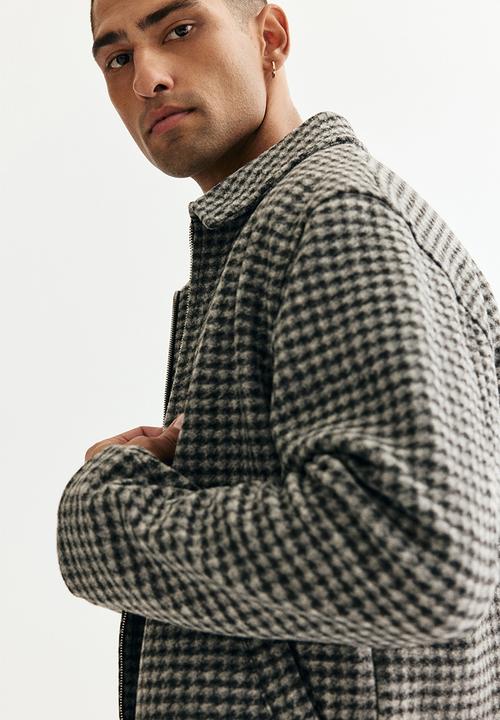 H&M - Regular fit felted overshirt - grey