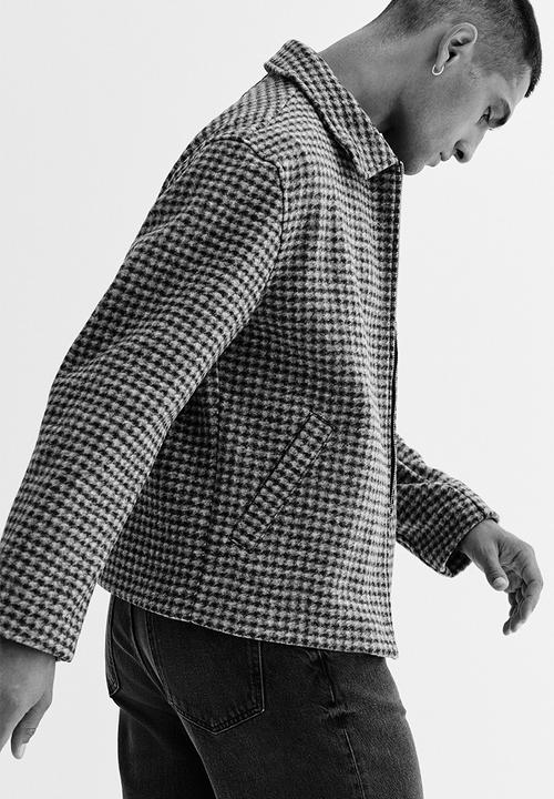 H&M - Regular fit felted overshirt - grey