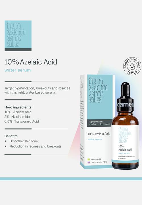Fundamentals Skincare - 10% Azelaic Acid Water Serum
