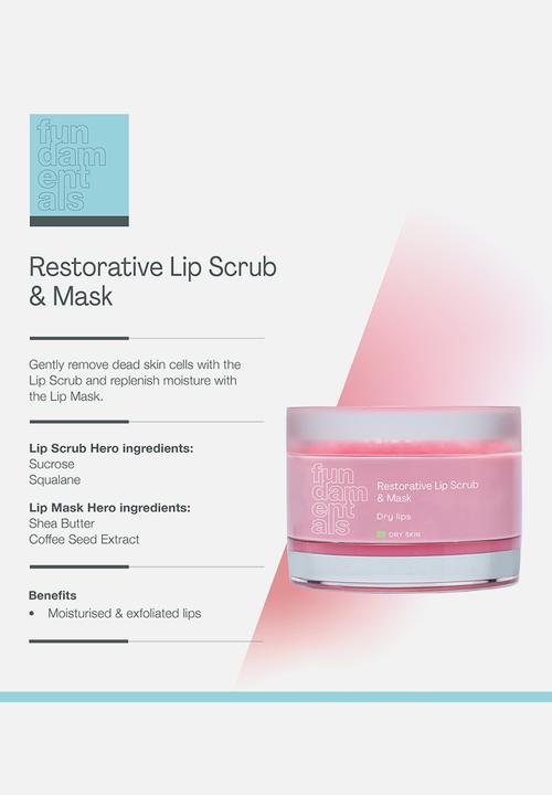 Fundamentals Skincare - Restorative Lip Scrub & Mask