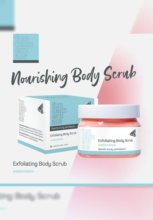 Fundamentals Skincare - Exfoliating Body Scrub - Watermelon