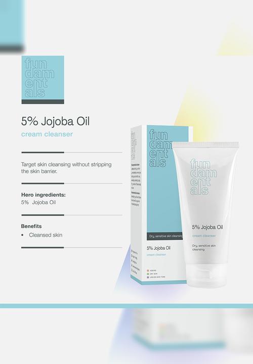 Fundamentals Skincare - 5% Jojoba Oil, Cream Cleanser