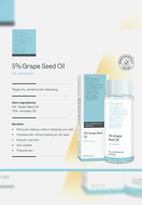 Fundamentals Skincare -  58% Grape Seed Oil Cleanser