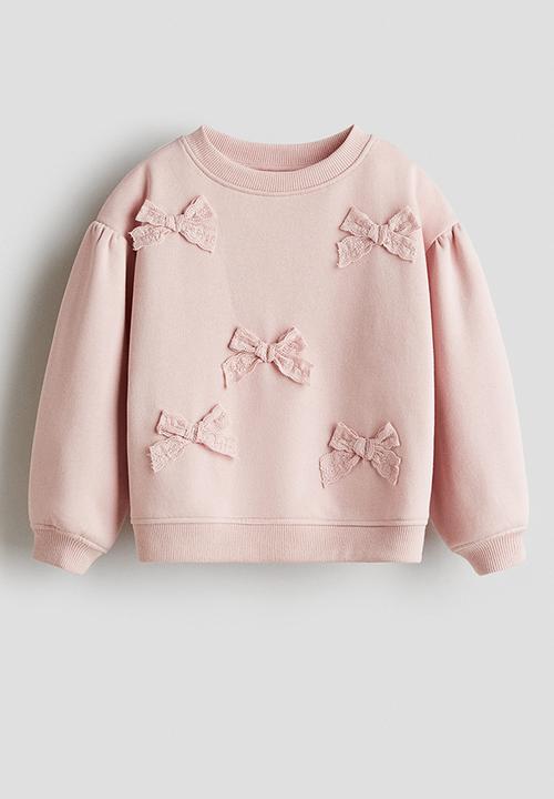 H&M - Appliquéd brushed-inside sweatshirt - pink