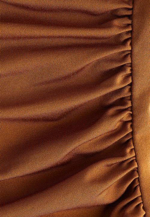 H&M - Draped jersey dress - brown