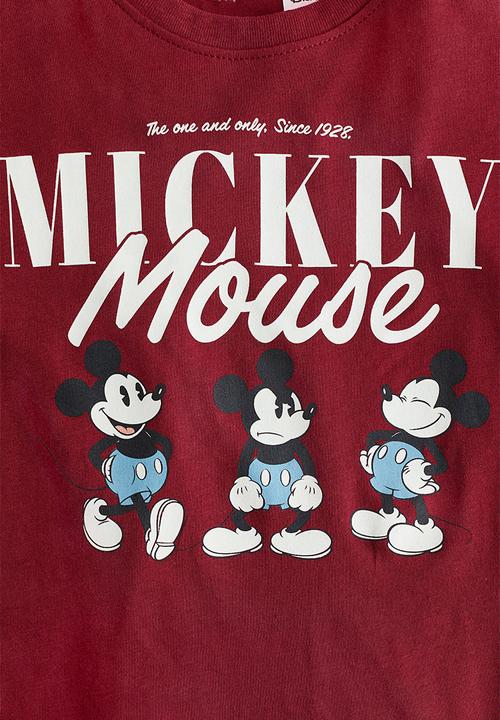 H&M - Long-sleeved T-shirt - red mickey mouse
