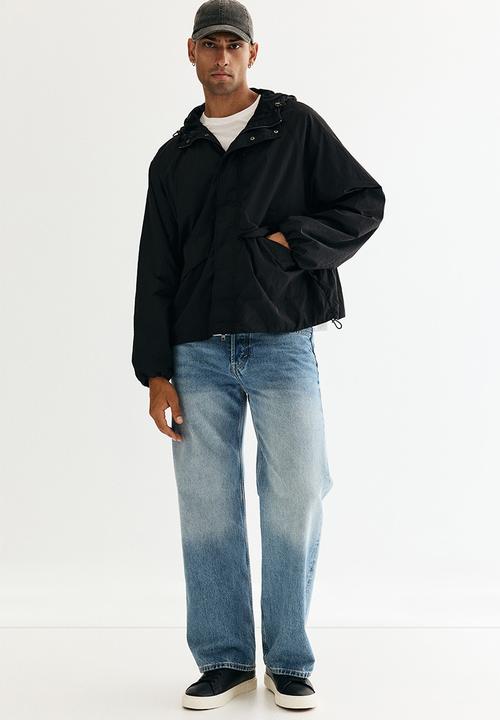 H&M - Loose fit nylon windbreaker - black