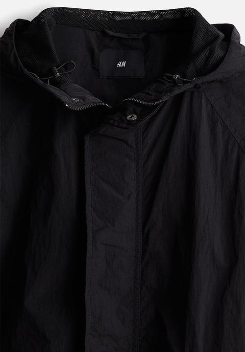 H&M - Loose fit nylon windbreaker - black