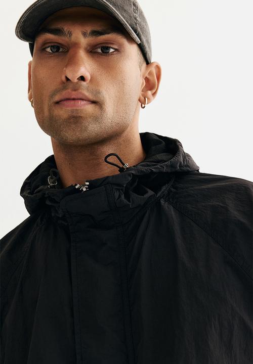 H&M - Loose fit nylon windbreaker - black