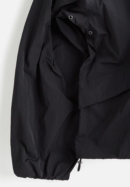 H&M - Loose fit nylon windbreaker - black