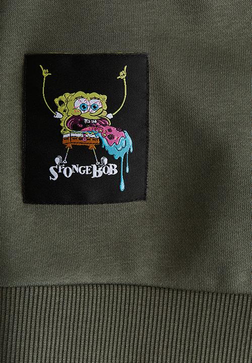 H&M - Printed sweatshirt - green spongebob squarepants