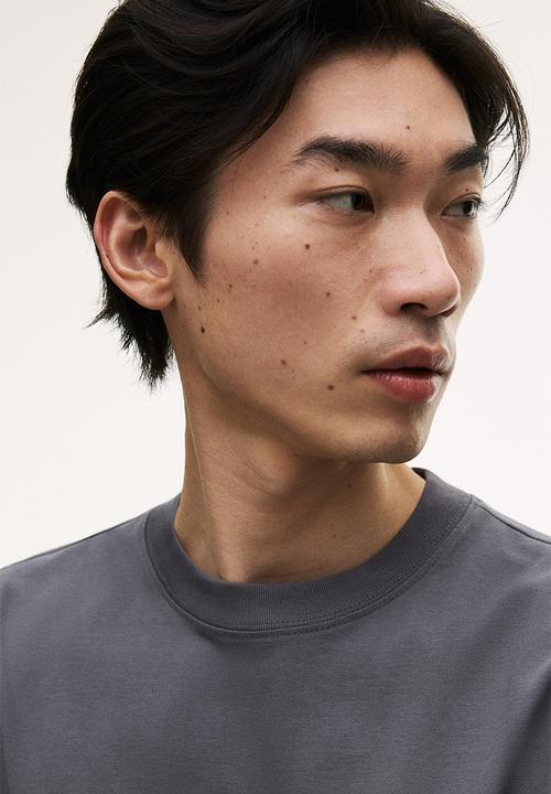 H&M - Loose fit long-sleeved jersey top - grey