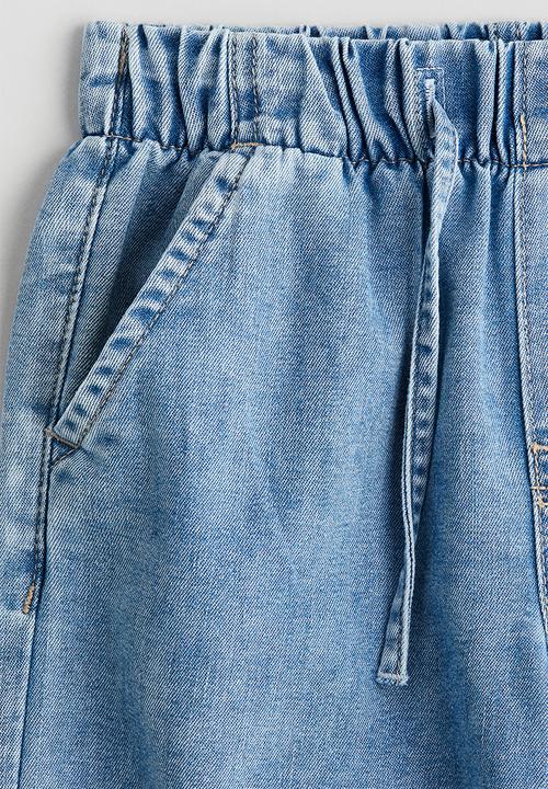 H&M - Loose-fit lightweight denim trousers - blue