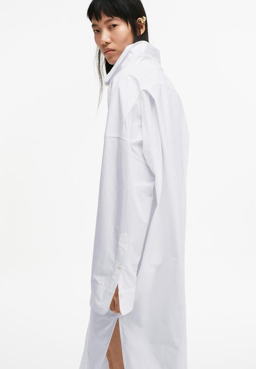 H&M - Poplin shirt dress - white