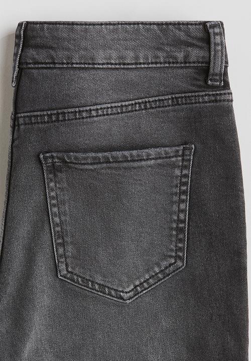 H&M - Baggy fit bootcut leg jeans - denim black