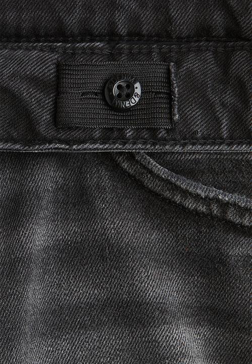 H&M - Baggy fit bootcut leg jeans - denim black