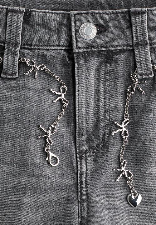 H&M - Baggy fit bootcut leg jeans - denim grey 