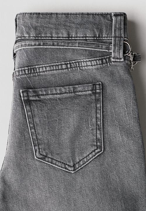 H&M - Baggy fit bootcut leg jeans - denim grey 