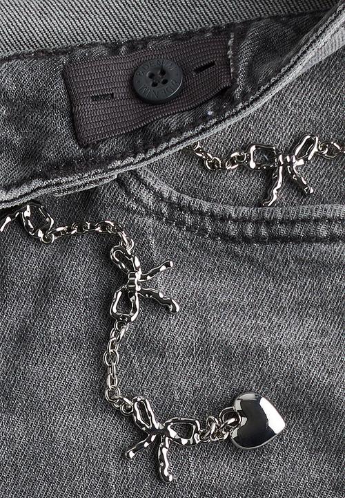 H&M - Baggy fit bootcut leg jeans - denim grey 