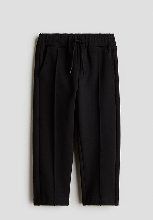 H&M - Crease-leg joggers - black