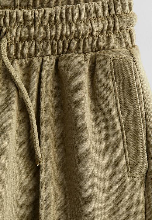 H&M - Crease-leg joggers - green
