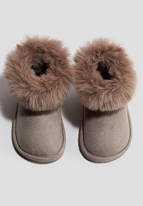 H&M - Fluffy-lined boots - beige