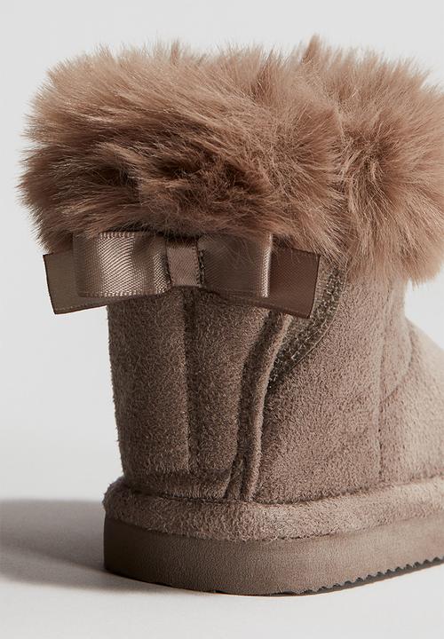 H&M - Fluffy-lined boots - beige