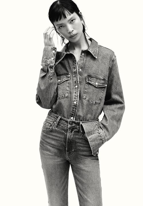 H&M - Flared high jeans - denim blue
