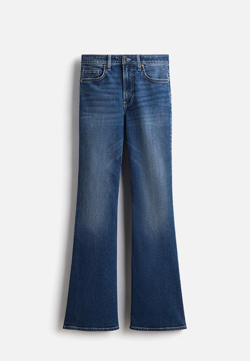 H&M - Flared high jeans - denim blue
