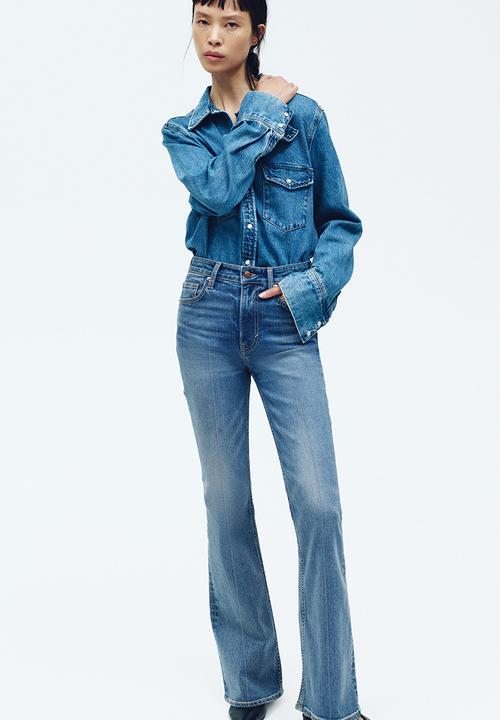 H&M - Flared high jeans - denim blue