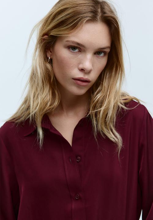 H&M - Shirt - burgundy