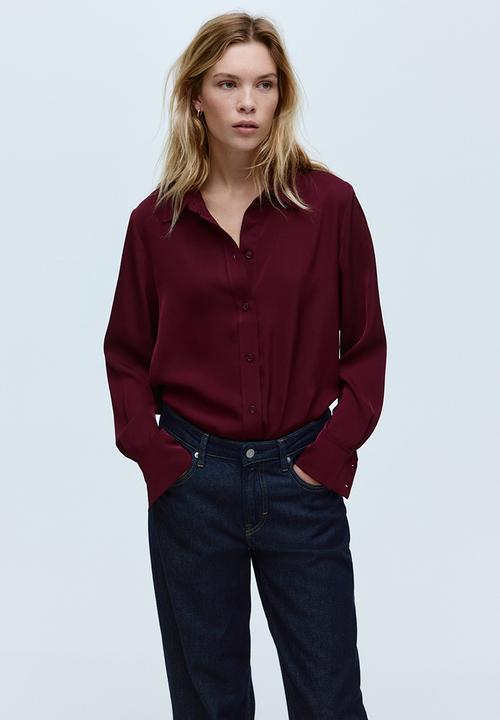 H&M - Shirt - burgundy