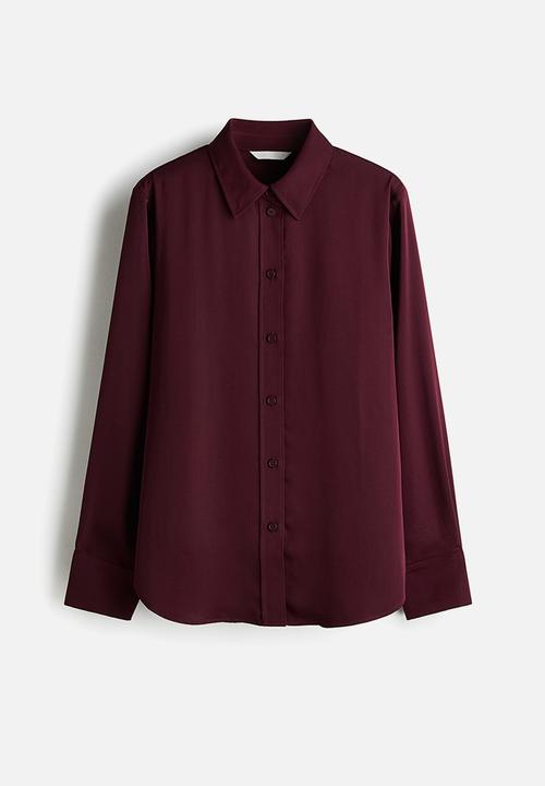 H&M - Shirt - burgundy