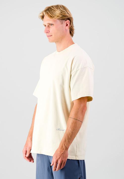 Burnt  - Ultra Heavy Tee - Butter Yellow