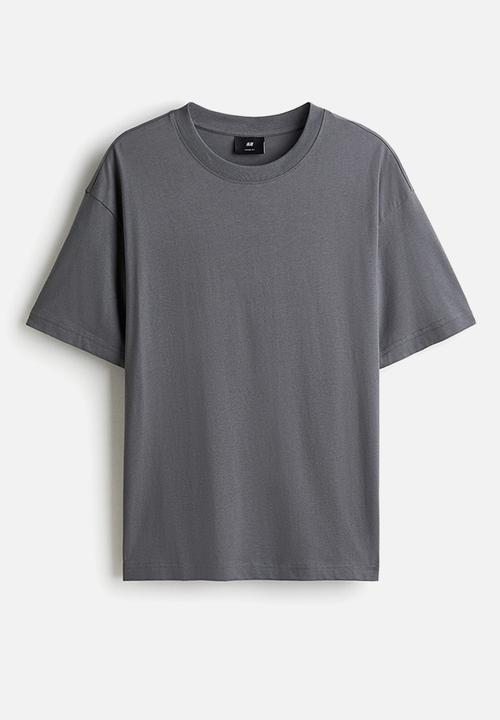 H&M - Relaxed fit T-shirt -  dark grey