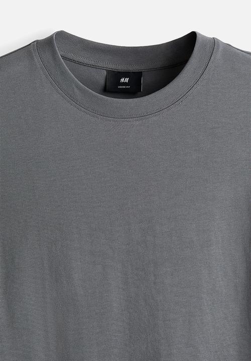 H&M - Relaxed fit T-shirt -  dark grey