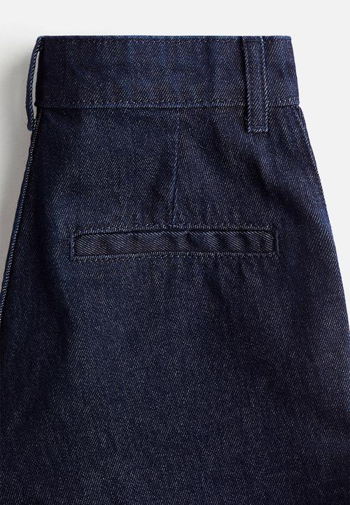 H&M - Wide high jeans - dark denim blue