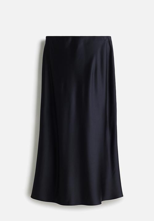 H&M - Midi skirt - navy blue