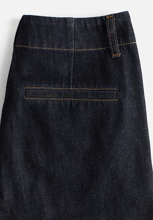 H&M - Wide high jeans - dark denim blue