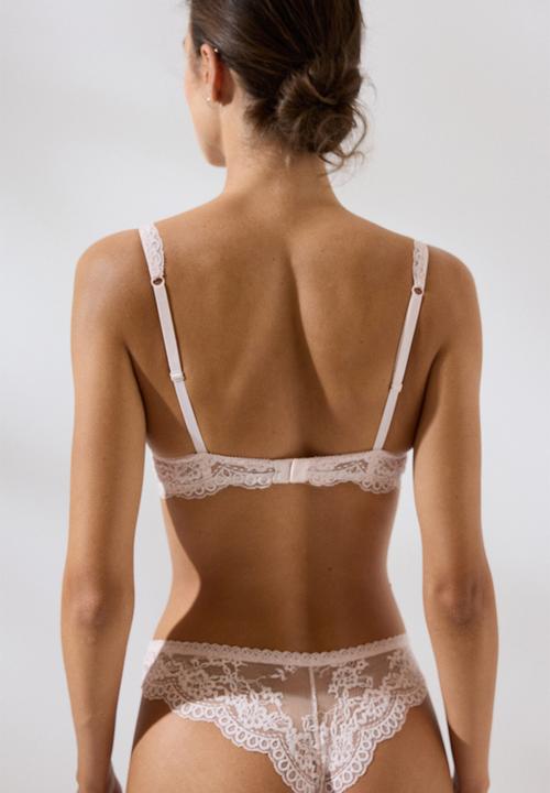 H&M - 2-pack lace brazilian briefs - light pink