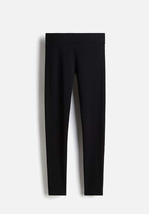 H&M - Cotton leggings - black