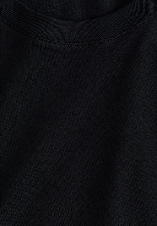 H&M - Long-sleeved cotton top - black