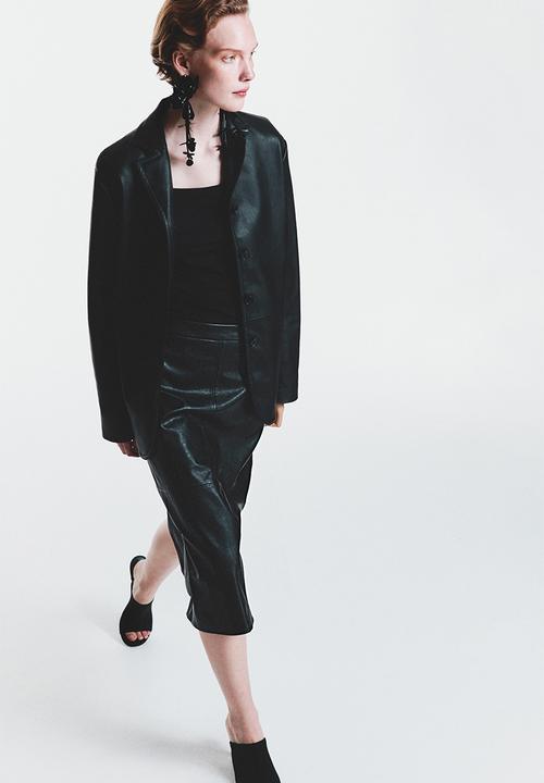 H&M - Midi skirt - black