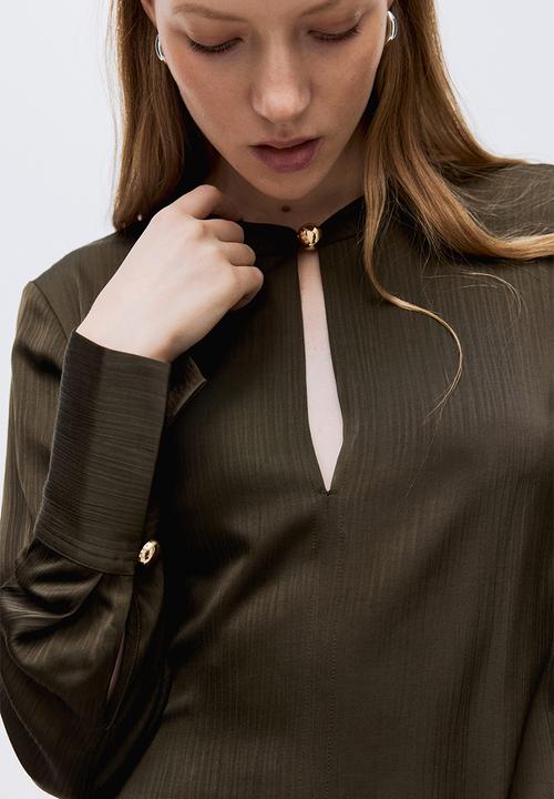 H&M - Tunic dress - dark khaki green