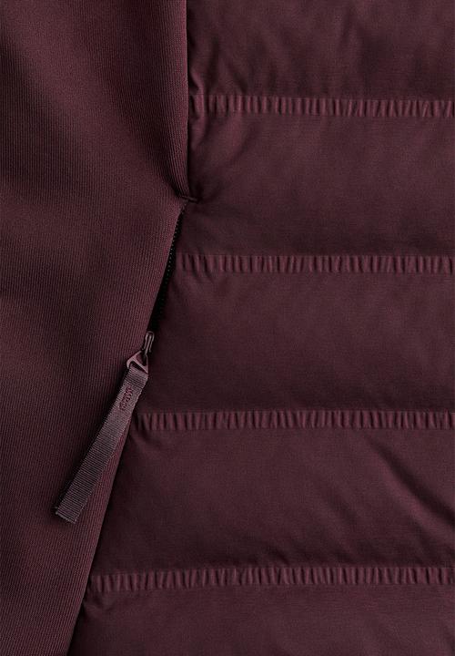 H&M - Hybrid padded jacket with thermomove™ - chocolate plum