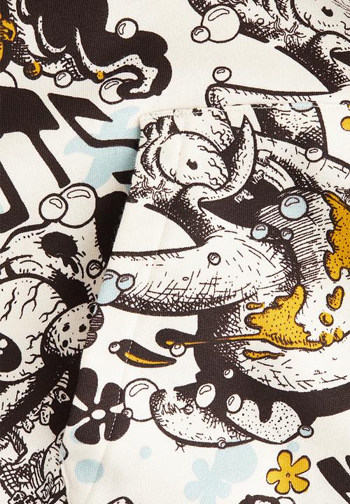 H&M - Printed hoodie - white/spongebob