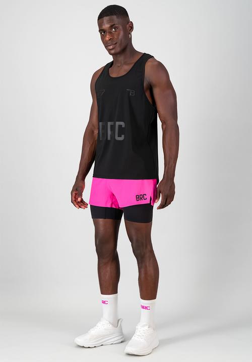 Burnt  - Sprintracer men's 2-in-1 pro short - electric pink