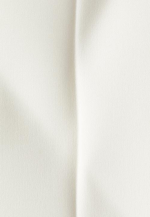 H&M - Flared belted trousers - cream
