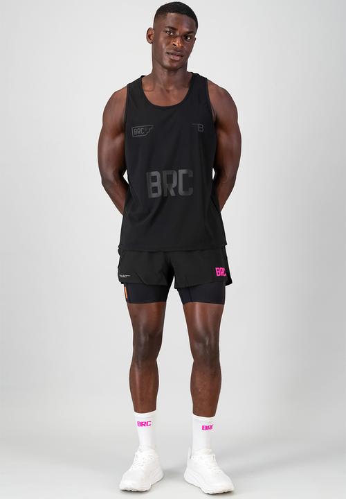 Burnt  - Sprintracer men's 2-in-1 pro short - black