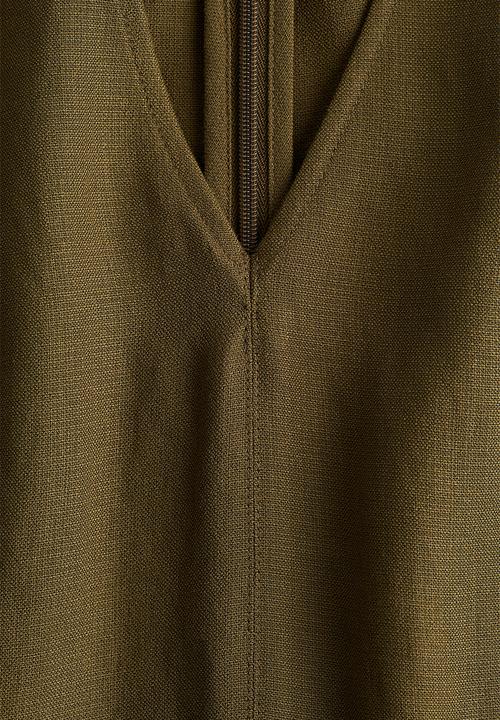 H&M - Sleeveless midi dress - khaki green